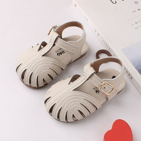 

QISIWOLE Toddler Baby Girls Cute Shoes Hollow Out Soft Kids Summer Non-slip Sandals rollbacks !