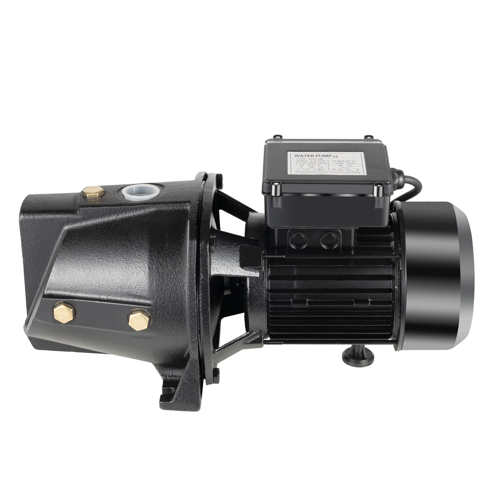 ToppiJoy 110V 0.75HP Water Pump, Self-Priming with Pressure Switch Shallow Water Pump