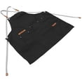 thumbnail image 5 of KAKOWELY Hair Salon Apron Black 1Pcs 30x25x0.2in Cloth Wide Side Design, 5 of 10