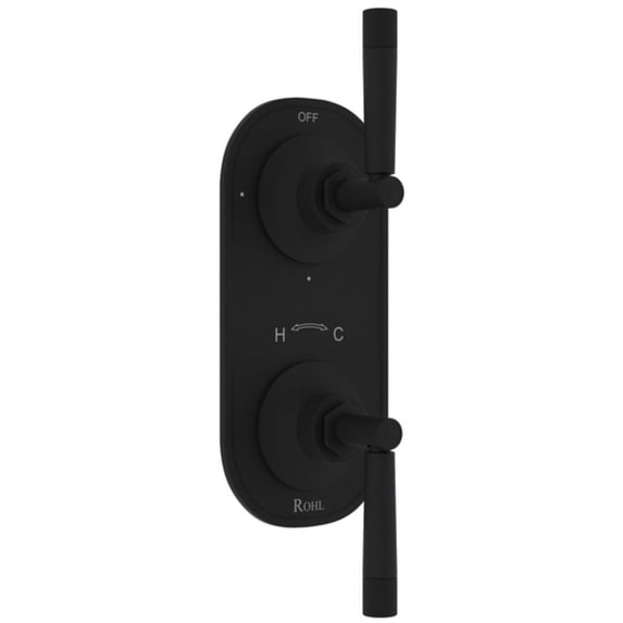 Rohl Mb2090lm Graceline 5 Function Thermostatic Valve Trim Only - Black