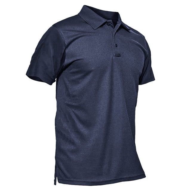 pstuiky camisetas camisas para hombre, Blusa informal de manga corta con botones y cuello vuelto para hombre, color liso ropa de hombre xxl
