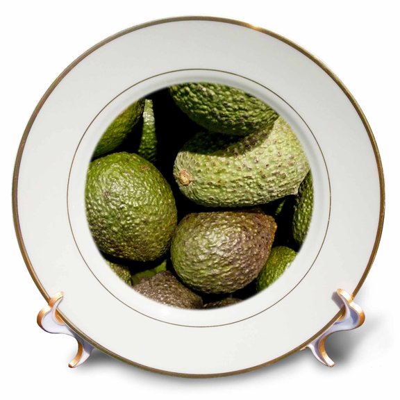 3dRose, Avocados, 8 inch Porcelain Plate