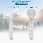 RV Shower Head with Hose ABS Outdoor RV Shower Hose Kit Replacement with ON/OFF Switch for RV, Trailer, Campers, Motorhomes, Fifth Wheels, Boats (White)