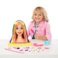 thumbnail image 3 of Barbie Deluxe Styling Head with Color Reveal Accessories and Blonde Neon Rainbow Hair, 3 of 7