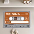thumbnail image 4 of Aedtie Carpet,Polyester Carpet,Soft Rugs for Bedroom 24X16In Washable Bedroom Rug Rugs Small Kitchen Rug Vintage Cassette Tape Indoor Doormat Non Slip Door Floor Mats Carpet Rugs Decor for Living, 4 of 5