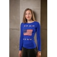 thumbnail image 3 of Old Glory Womens USA American Flag Ugly Christmas Sweater Long Sleeve T Shirt, 3 of 6