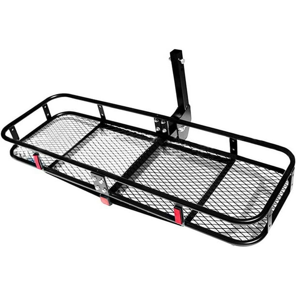 Folding Hitch Mounted Cargo Carrier 60" x 20" x 8" Hitch Luggage Basket Fit 2" Receiver Walmart.ca