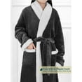 thumbnail image 3 of Premium Womens Sherpa Fleece Robe | Luxurious Soft, Warm, Plush Bathrobe, 3 of 7