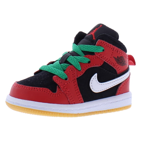 Toddler's Jordan 1 Mid SE Black/Fire Red-White-Malachite (DQ8420 006) - 4