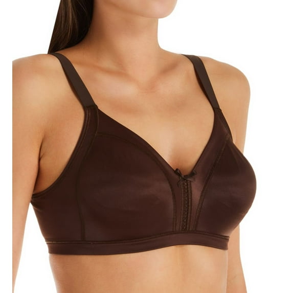 Women's Bali DF0044 Double Support Soft Touch Wirefree Bra (Warm Cocoa Brown 44D)