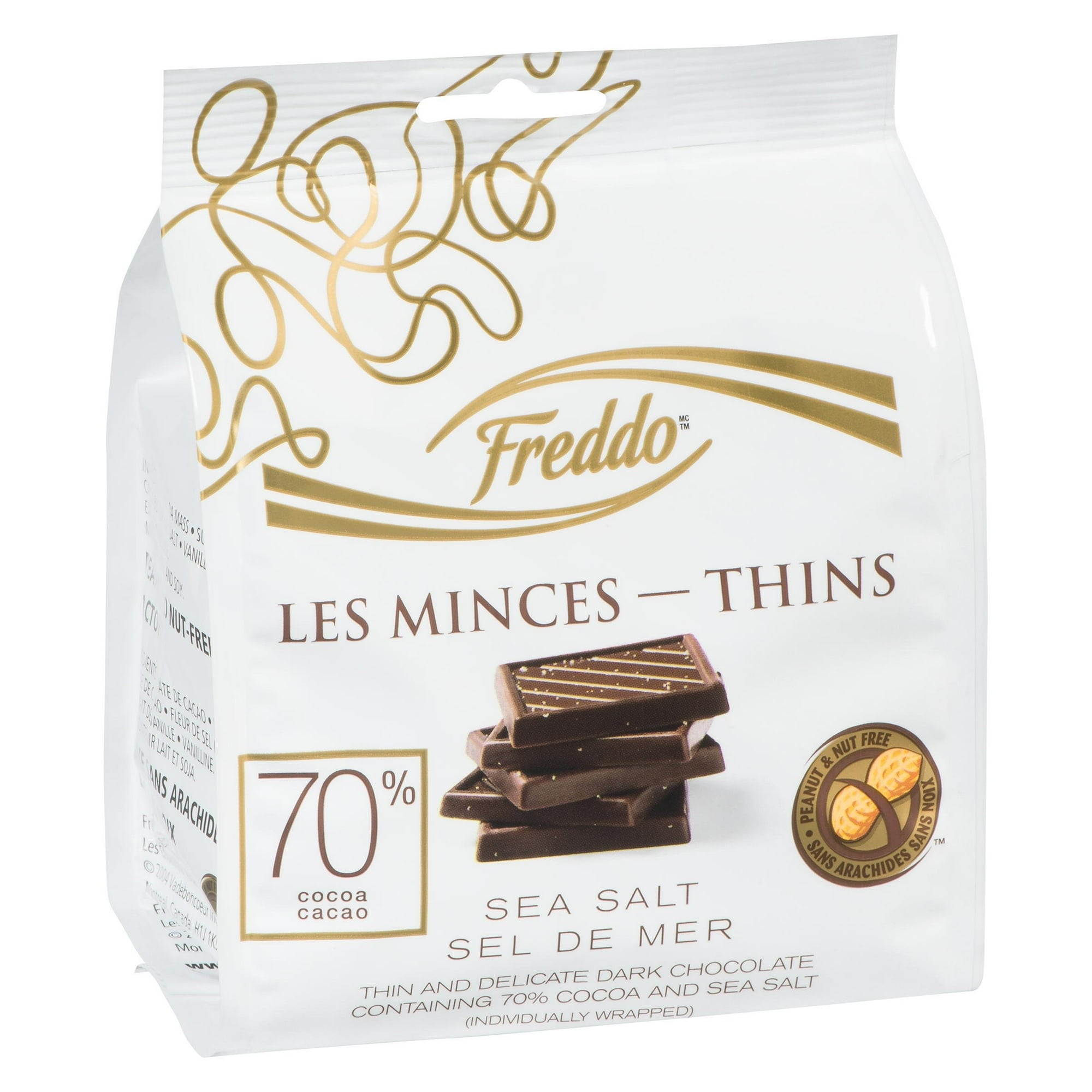 Freddo Minces Chocolat Noir 70% et Fleur de Sel 100g