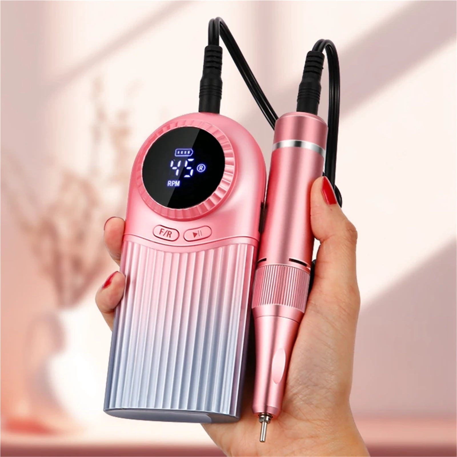 45000Rpm Nail Drill Machine Electric Portable Nail File Rechargeable Nail Sander for Gel Nails Polishing for Home Manicure Salon