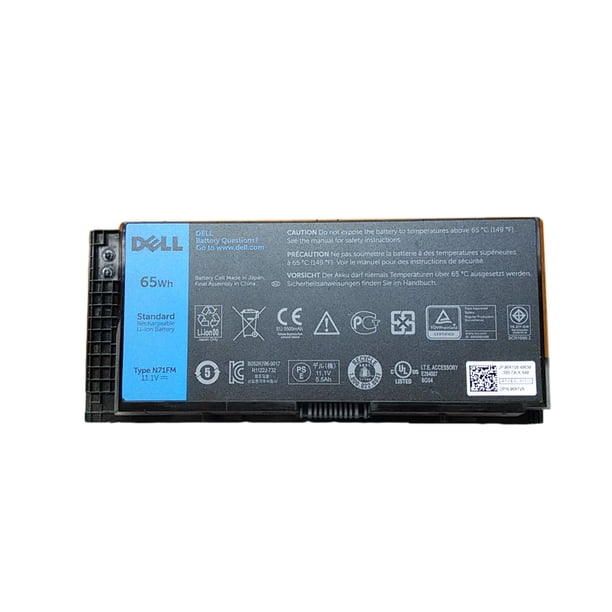 Refurbished Dell N71fm Precision M4600 M4700 M6600 M6700 6 Cell 65whr Laptop Battery Walmart Com Walmart Com