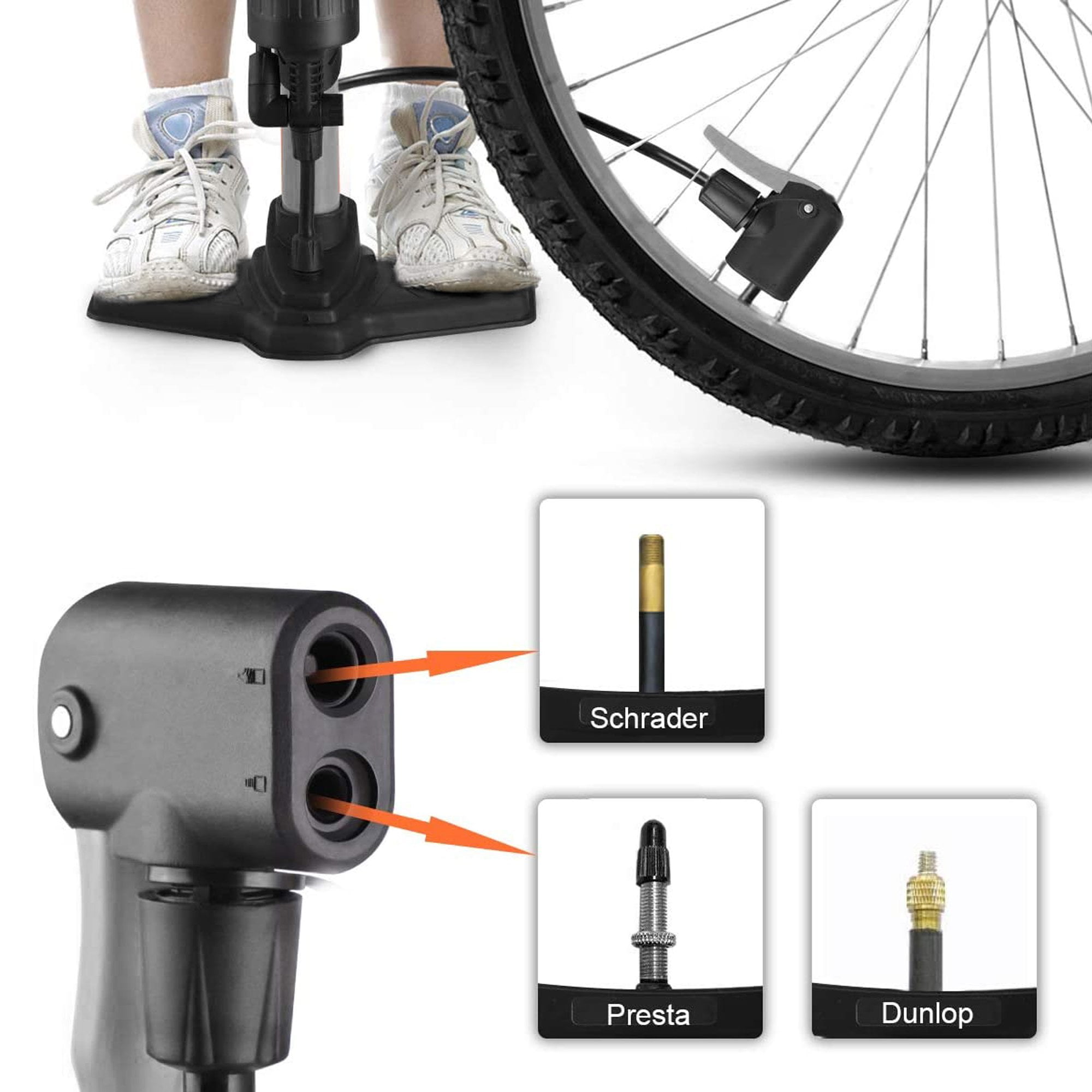 Woods valve sale bike pump