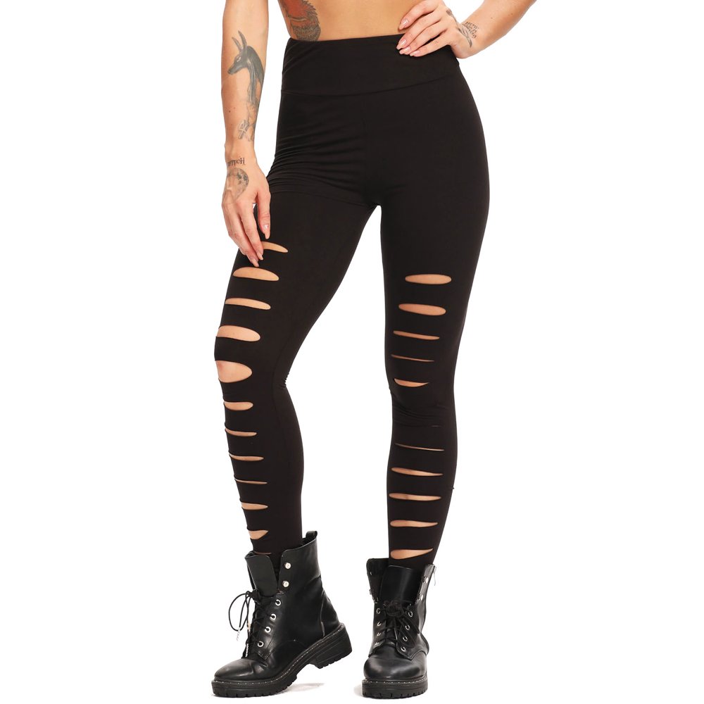 INFILAR INFILAR Women Ripped Yoga Pants High Waist