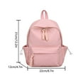 thumbnail image 2 of Backpack 1Pc Cute Backpack Daypack Kawaii Bag Shoulder Bag Hiking Travel Backpack Backpack Purse Hiking Travel Girls Cute Backpack Simple Day School Backpack Large Capacity Junior High School Pink, 2 of 8