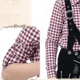 thumbnail image 3 of Trikvn Boys Bavarian Traditional Costume Plaid Long Sleeve Shirt and Suspender Shorts Set with Embroidery Details Classic Lederhosen Outfit for Halloween Party, 3 of 8