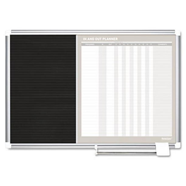 Bi-Silque Produits de Communication Visuelle GA0287830 MasterVision In-Out et Tableau d'Affichage- 24x18- Cadre en Argent