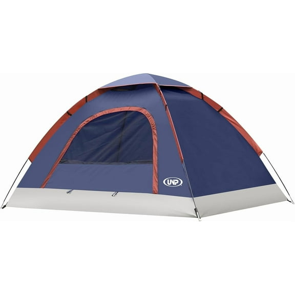 6 Person 4 Season Dome Tent, Easy to Set Up for Camping & Hiking, Lightweight Portable, Green