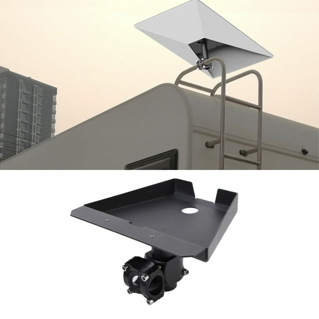 RV Roof Rack Clamps Mount Kit, RV Ladder Mount Enduring Metal Adapter Enhanced Stability for Camping Vehicle