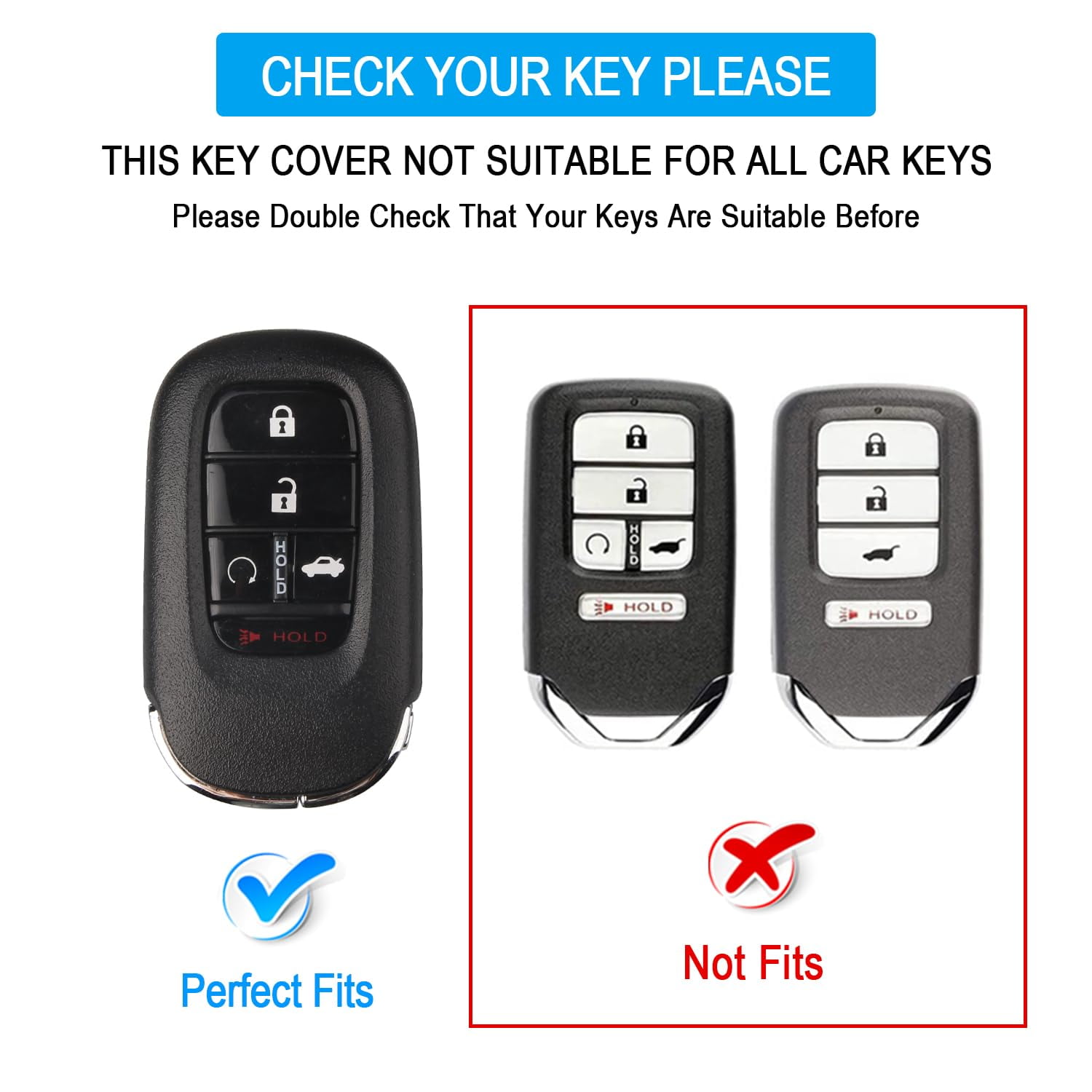 for Honda Key fob Cover, Soft TPU Car Key Case Protector with Leather Keychain Compatible with 2022 2023 2024 2025 Honda Accord Civic HR-V CR-V Pilot Odyssey smart Remote Key