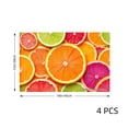 thumbnail image 4 of Joocar Citrus Fruit Print Placemat Set Of 4 For Home Kitchen Table Decor 12x18 inch Linen Table Mats Set Of 4 For Home Kitchen Table Decor 12x18 inch, 4 of 5
