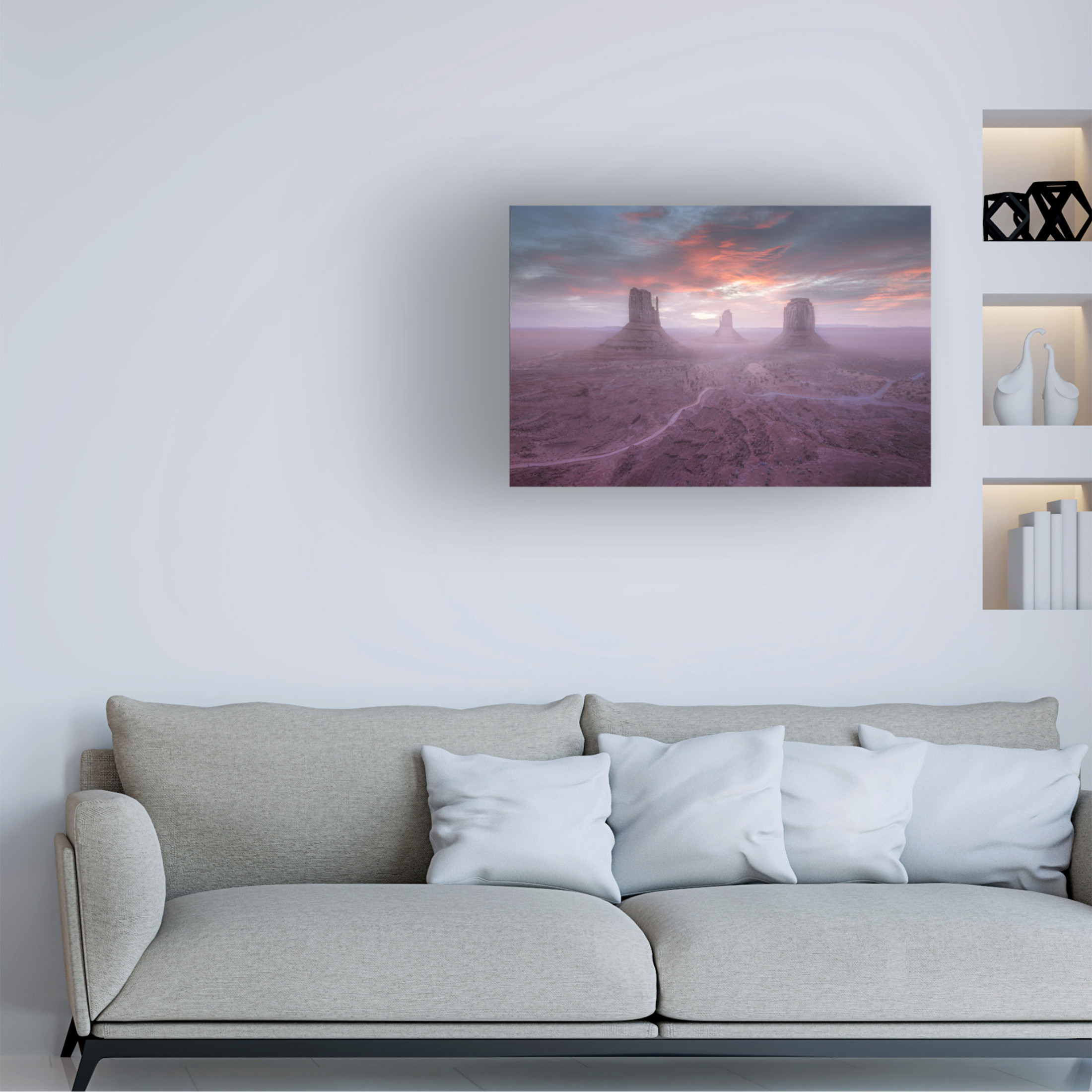 Trademark Fine Art Kai Dan Monument Valley Canvas Wall Art