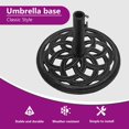 thumbnail image 4 of vidaXL Umbrella Weighted Base Patio Parasol Stand for Poles of 1.4"/1.5"/1.9", 4 of 9
