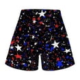 thumbnail image 5 of Odeerbi 4th of July Patriotic Shorts for Women 2025 Casual Printed Loose Drawstring Shorts with Pockets Red, 5 of 5