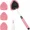 Pink, variant on Windshield Cleaning Tool, Microfiber Car Window Cleaner with 4 Reusable and Washable Microfiber Pads and Extendable Handle