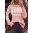 thumbnail image 3 of PRETTYGARDEN Women's Fair Isle Oversized Sweater Relaxed Fit, Soft Cozy Knit, Long Sleeve Pullover, Crew Neck, Going Out Tops, Fall Holiday Outfits, Winter Fashion Clothing, 3 of 8