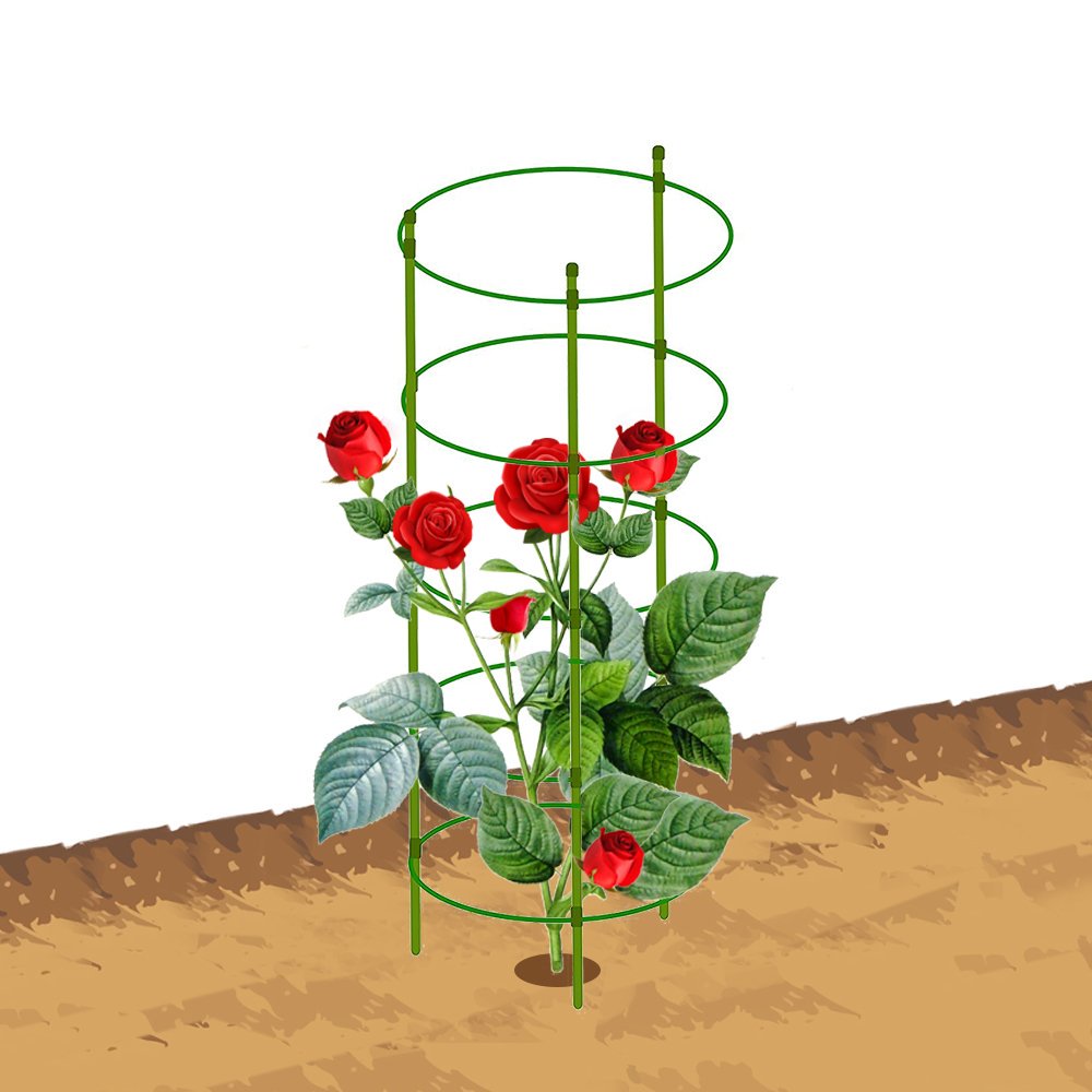 Mr.Garden Garden Trellis Mini Trellis 4.92'H 5 Rings for Potted