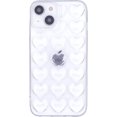 thumbnail image 2 of iPhone 14 Case for Women, 3D Pop Bubble Heart Kawaii Gel Cover, Cute Girly for iPhone14 6.1 inch - Clear, 2 of 18