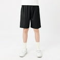thumbnail image 2 of CAICJ98 Kids Boys Girls Cotton Shorts for Summer Casual Athletic Running Basketball Jogger with Side Pockets Black,5-6 Years, 2 of 6