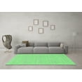 thumbnail image 3 of Ahgly Company Indoor Round Solid Emerald Green Modern Area Rugs, 6' Round, 3 of 4