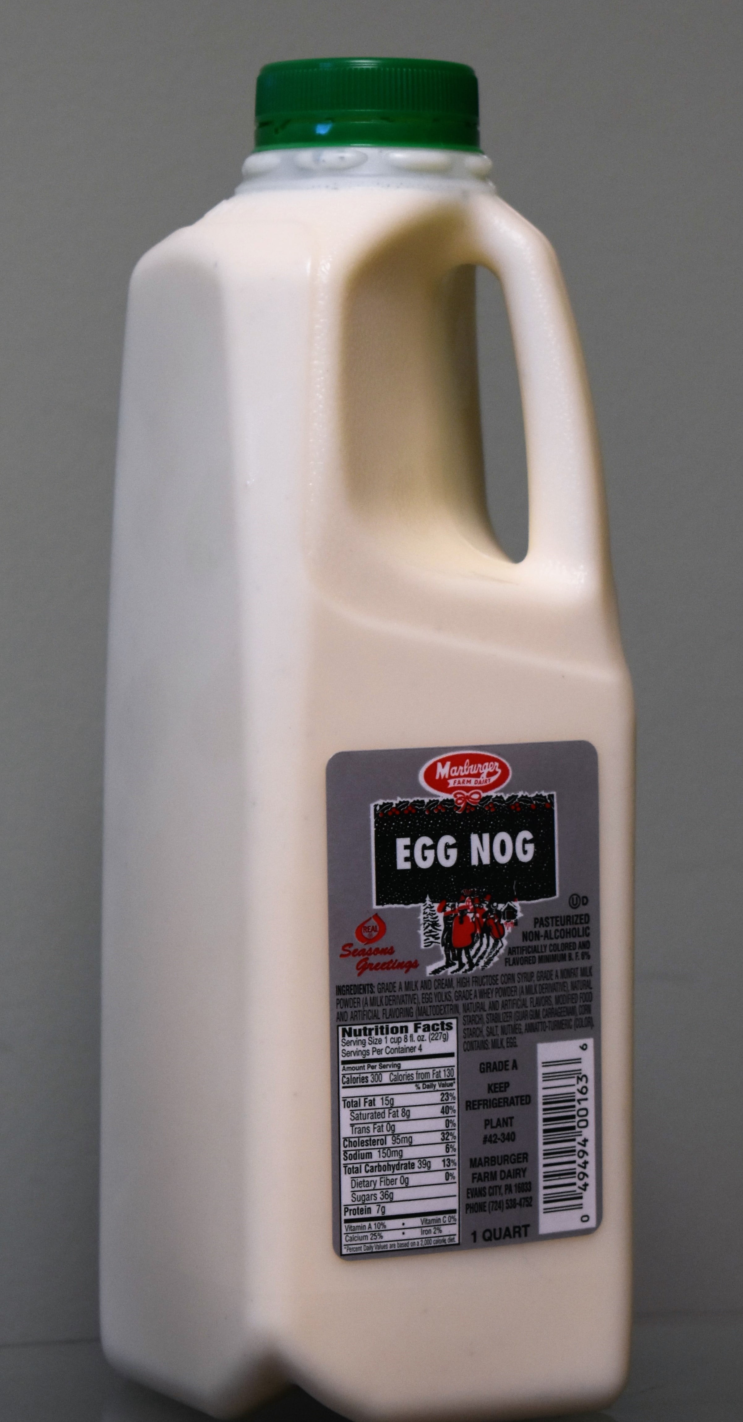 Marburger Farm Dairy Egg Nog, 1 Quart