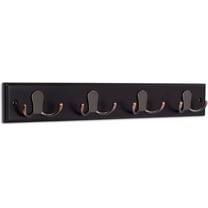 BirdRock Home Dual Hook Coat and Hat Rack - 4 Dual Hooks