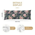 thumbnail image 3 of Lsque Vintage Floral Body Pillow Case Cover,Ultra-Soft Microfiber Bed Pillow Cases 20x54 inches,Elegant Bedding,Breathable Durable Pillow Cover with Envelope Closure, 3 of 8