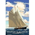 thumbnail image 3 of Boothbay Harbor, Maine, Bluenose II (100% Cotton Canvas Reusable Tote Bag), 3 of 3