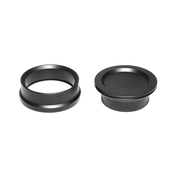 Aleación de aluminio Espresso Dosificación Embudo Tamper Espresso Distribuidor Café Dosificación Taza Manos Café Polvo Anillos para 54mm , negro Baoblaze Embudo dosificador de espresso