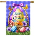 thumbnail image 2 of Briarwood Lane Happy Easter Egg Basket House Flag, 2 of 4