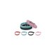 thumbnail image 1 of CARBONLIKE Clear Blue Rhinestones Diamante Soft Suede Leather Dog Puppy Cat Collares 3 Tamaños, 1 of 2