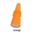 thumbnail image 4 of Tapones de silicona Billuyoard para botellas de vino champán acero inoxidable reutilizable forma de cono naranja, 4 of 5