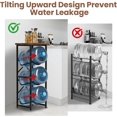 thumbnail image 6 of 5 Gallon Water Jug Holder, 3-Tier Water Bottle Holder with Wood Top Shelf, Heavy Duty Water Cooler Jug Rack, Water Dispenser Storage Stand for Kitchen Office and Living Room, 6 of 8