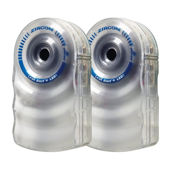 Detector de fugas de agua ¡Alerta de fuga de circón + LED! (paquete de 2)