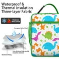 thumbnail image 2 of Dino Insulated Lunch Box Women Reusable Lunch Bag with Water Bottle Holder Portable Lunch Bag Work Travel, 2 of 6