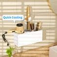 thumbnail image 3 of Organizador de herramientas para peinar el cabello para montaje en pared NIUBEE, acrílico blanco, 3 of 7