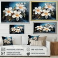 thumbnail image 4 of Designart "Moonlit Serenade Of Plumeria In Silver I" Plumeria Wall Decor, 4 of 7