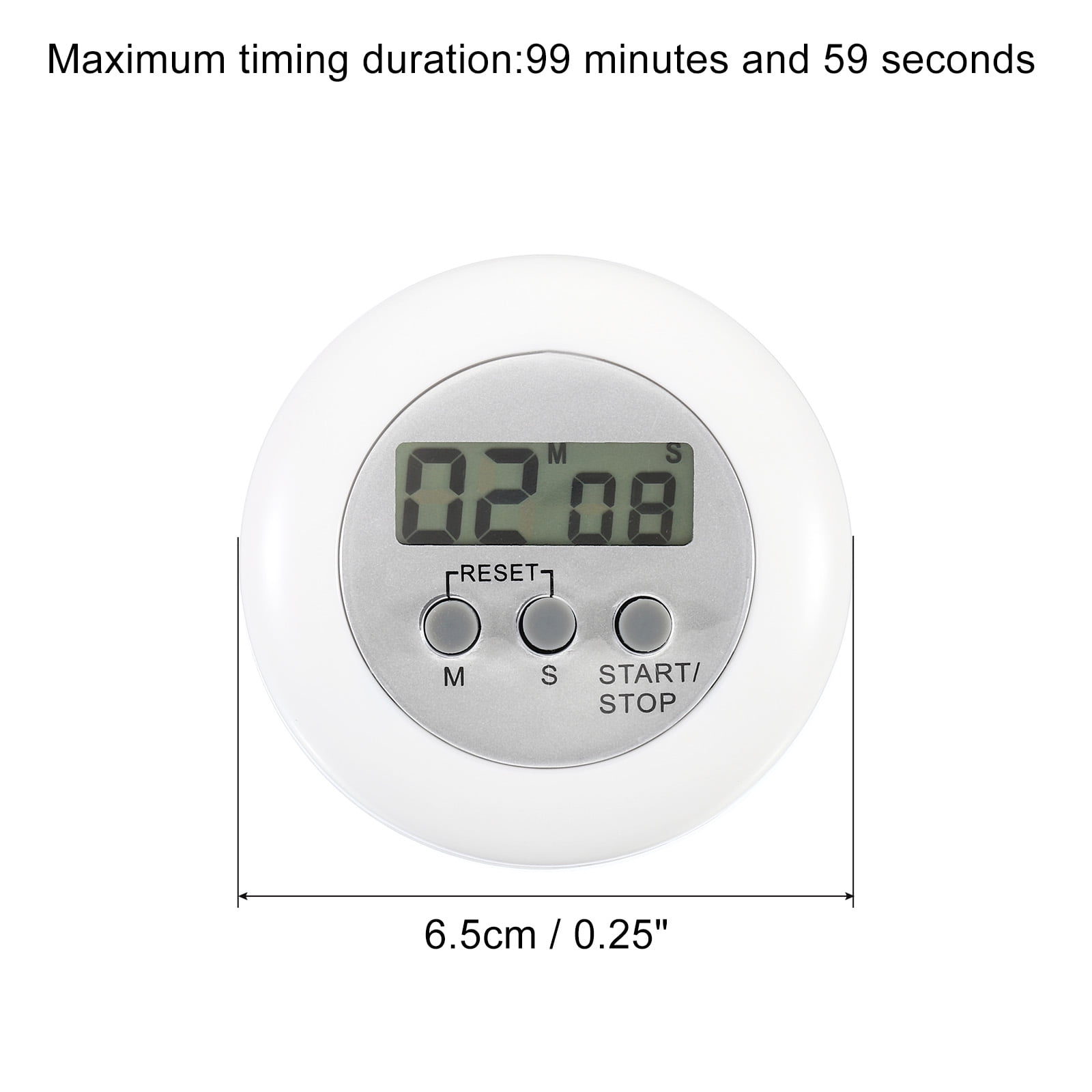 PATIKIL Round Digital Timer, Small Count Down/UP Clock with