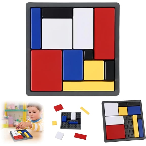 88-Level Logic Puzzle Brain Teaser Game - 4 Difficulty Levels, Portable Educational Thinking Game for Kids Toys & Adults, Single Player Mind Challenge